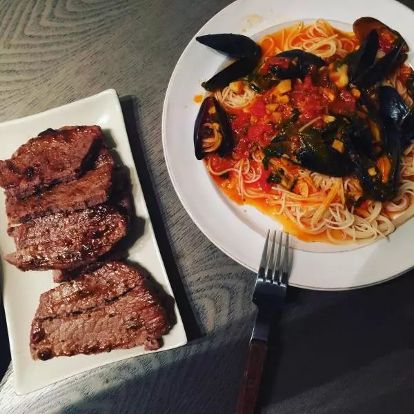 mussel spaghetti