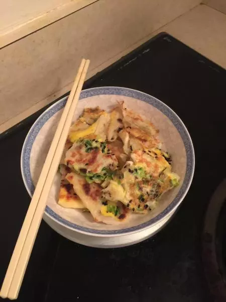 黑芝麻鸡蛋煎饼