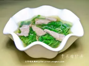 青菜豬肝湯