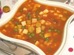 火腿番茄杂菜汤