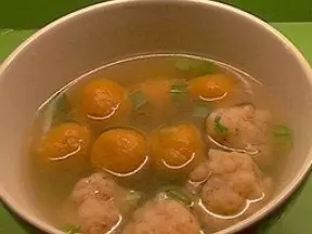 胡蘿蔔湯圓&蝦丸湯