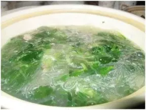 菠菜粉絲湯