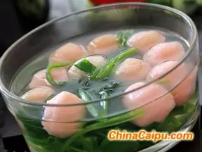 菠菜鱼丸汤