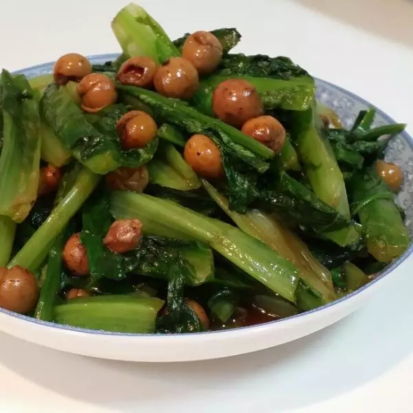 樹子炒香麥菜