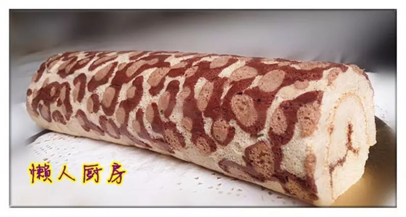 彩绘豹纹蛋糕卷