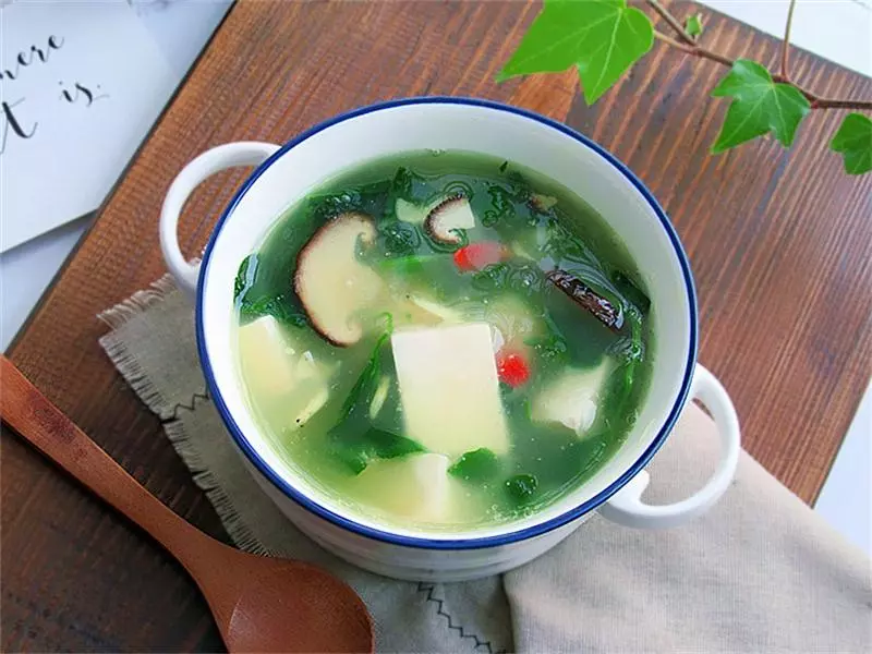 野菜豆腐湯