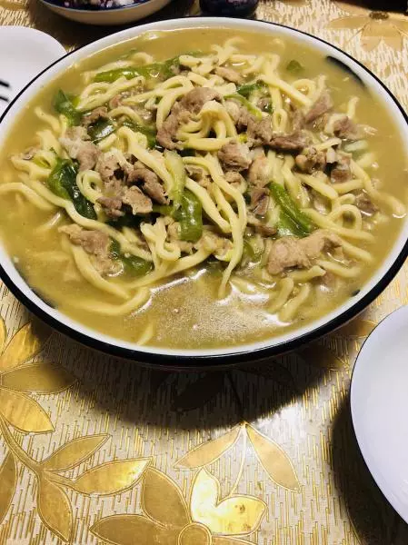 尖椒肉丝面