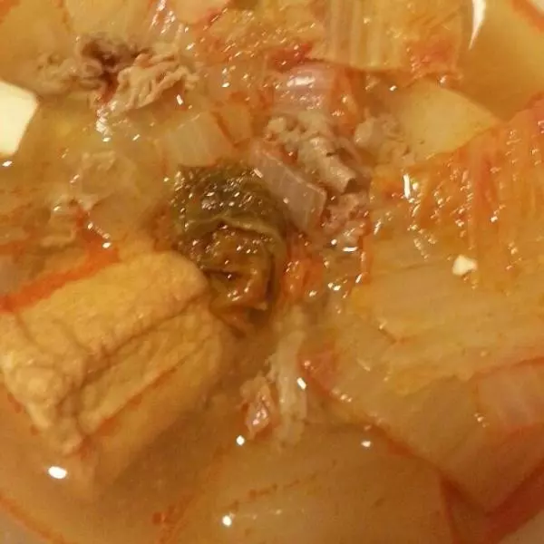 韩式泡菜猪肉豆腐汤饭