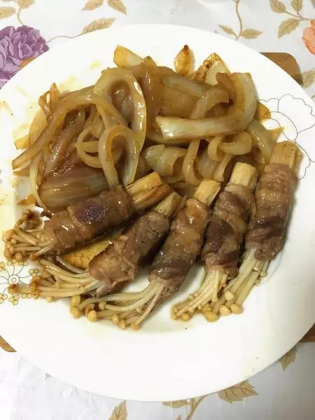 金针菇牛肉卷