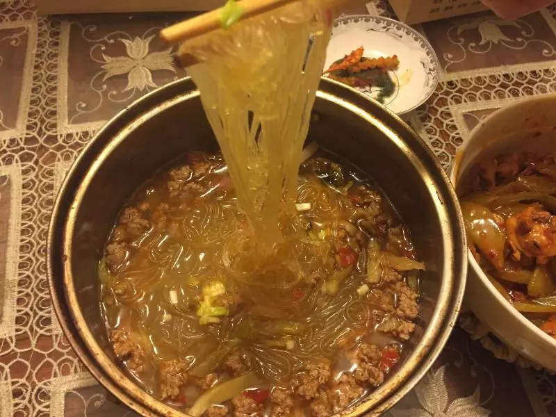 榨菜肉沫粉絲