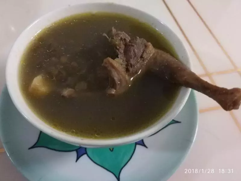 老鴿綠豆湯（去胎毒）