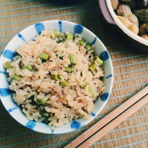 肉末豇豆飯