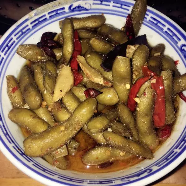 電飯鍋滷煮毛豆