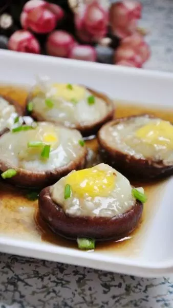 酿香菇 鹌鹑蛋/肉馅