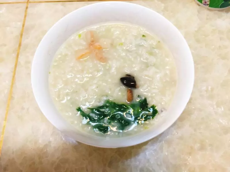 香菇虾仁青菜粥