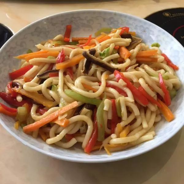 纯素 | Vegan 素炒乌冬