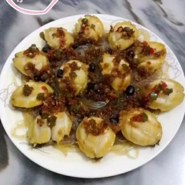 豆豉粉丝蒸鲍鱼