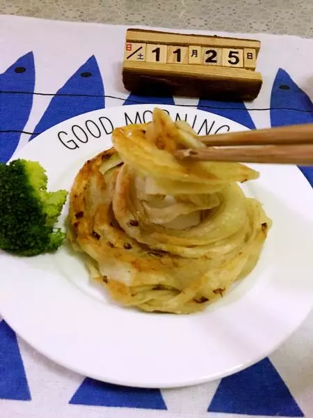 葱香盘丝饼