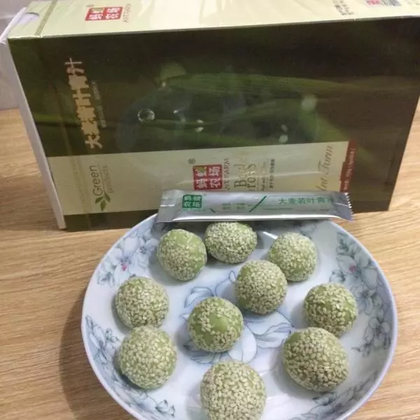 青汁芝麻粿