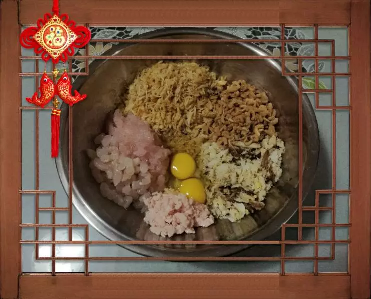 蟹粉虾仁干贝馄饨（五福鲜海陆汇）