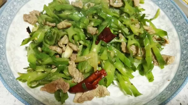 四棱豆炒肉（齐宅）