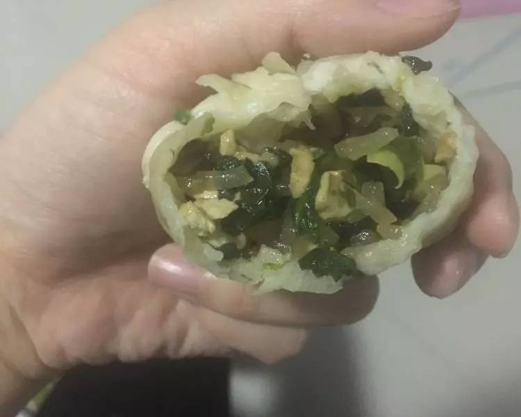 菠菜豆腐粉条包子