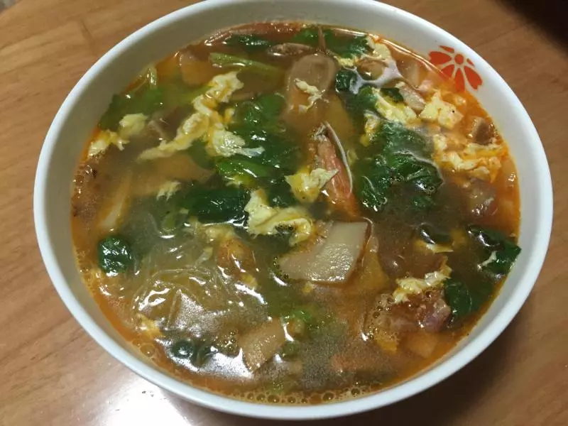 蝦殼蛋花湯(下腳料版)