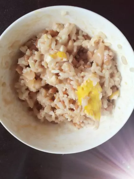 微波版纳豆鸡蛋拌饭