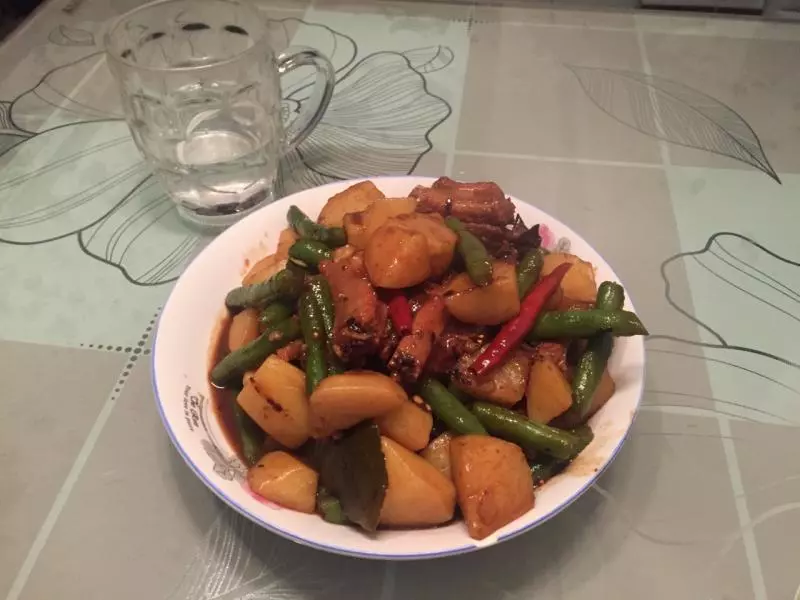 土豆豆角燉排骨