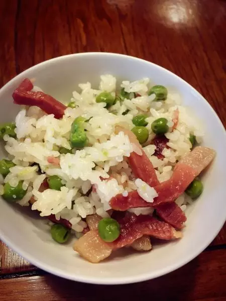 豌豆鹹肉飯