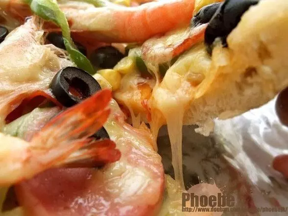 鲜虾玉米橄榄披萨