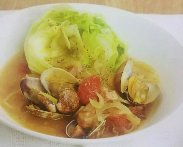 蛤蜊生菜濃湯