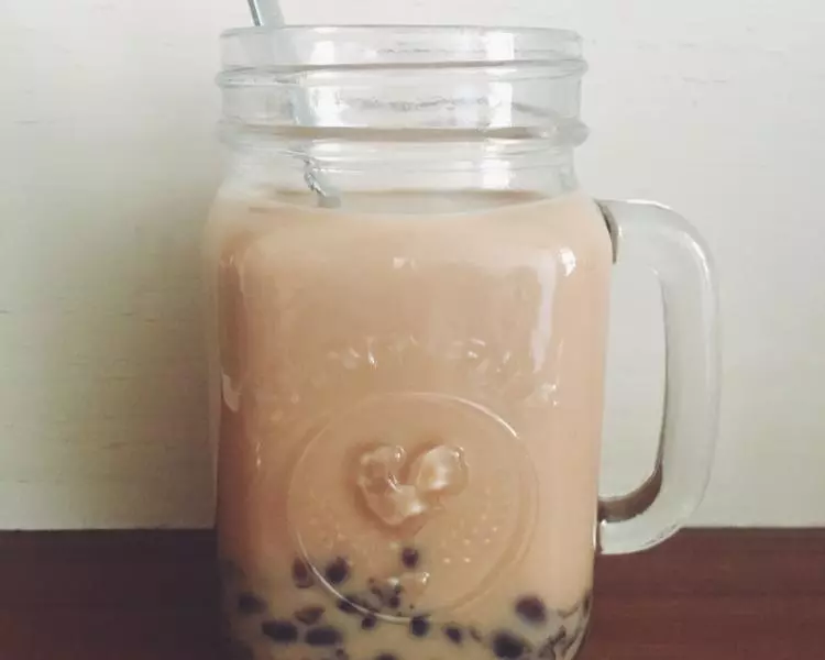 简易红豆奶茶