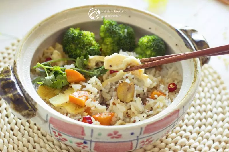 花胶栗子三色藜麦饭 健康快手菜