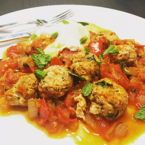 摩洛哥雞肉丸Morrocan chicken meatballs