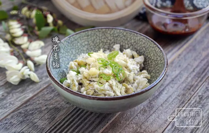 春野美味--槐花麥飯