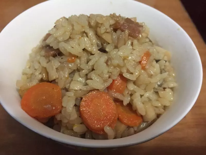 培根菌菇醬香飯