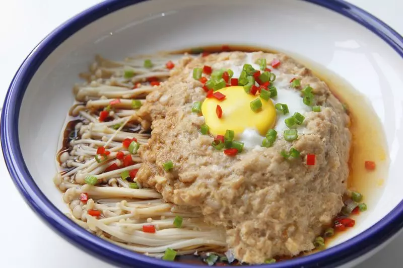 【食材包】金針菇陳皮肉餅蒸蛋