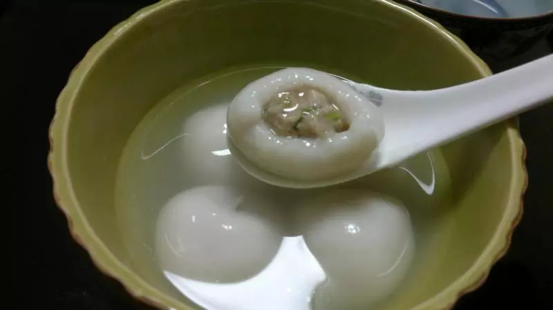 香蔥豬肉湯圓