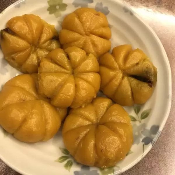 红糖核桃南瓜饼