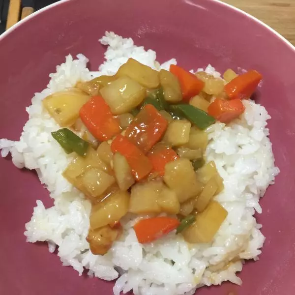 土豆胡萝卜青椒虾