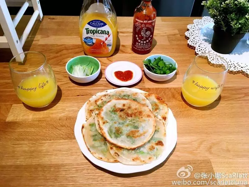 简易葱油大饼