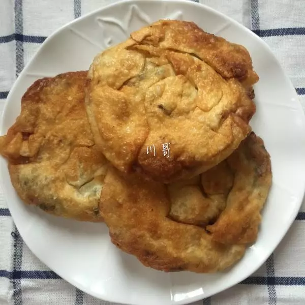 简易版饺子皮葱花饼