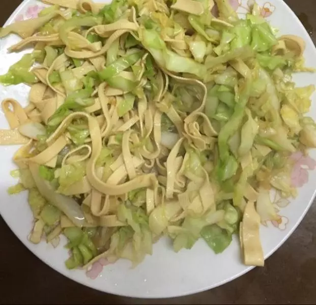 苞菜炒干豆腐