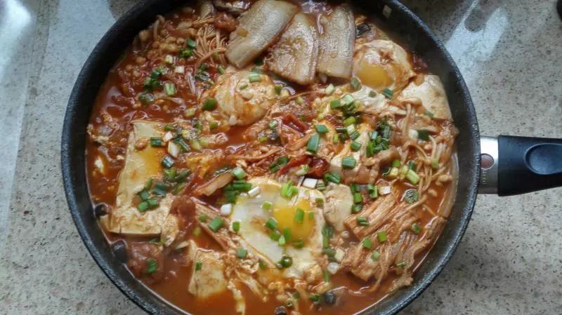 韩式泡菜嫩豆腐锅