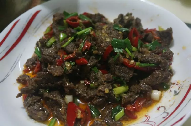 孜然葱香牛肉