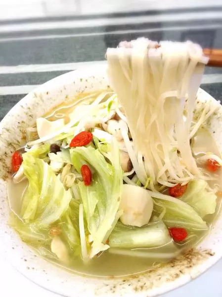 素麻油杏鮑菇面線(1人份)