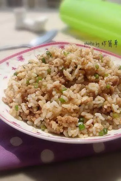 蒜苔肉酱炒饭