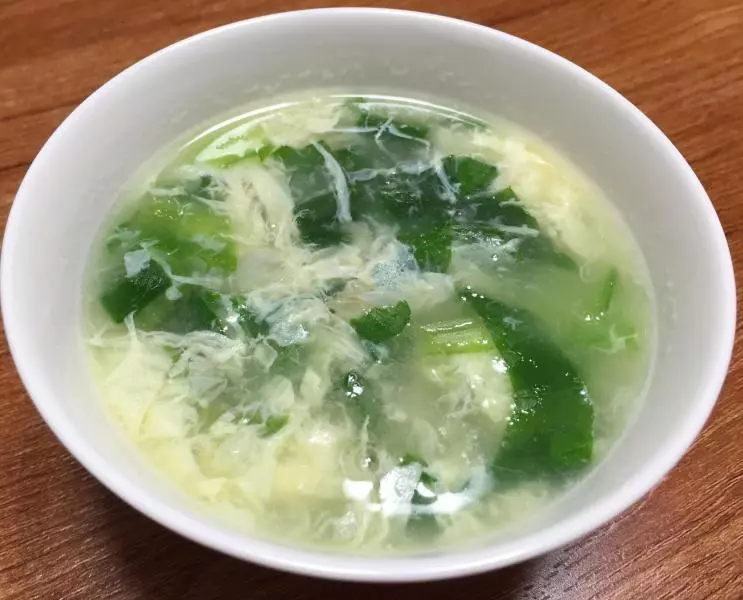 小白菜蛋花湯