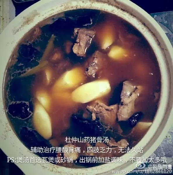 杜仲山藥豬骨湯